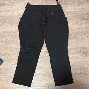 Stylish Women's Black Cargo Pants